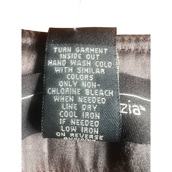 Venezia Womens Velvet Embellished Tunic Top Brown Long Sleeve Boho Blouse 14/16 - Picture 3 of 11